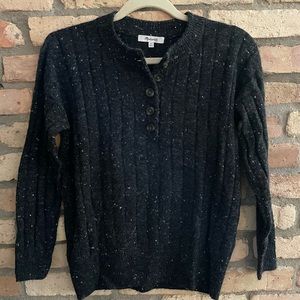 Madewell donegal Henley Sweater in Coziest Yarn